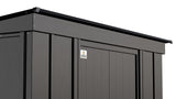 Arrow Classic Galvanized Steel Storage Shed, Charcoal, 6-ft x 4-ft image 7