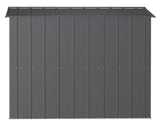 Arrow Classic Galvanized Steel Storage Shed, Charcoal, 8-ft x 8-ft image 6