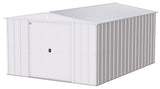 Arrow Classic Galvanized Steel Storage Shed, Flute Grey, 10-ft x 14-ft