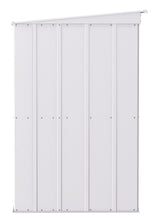 Arrow Classic Galvanized Steel Storage Shed, Flute Grey, 10-ft x 4-ft image 4