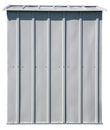 Arrow Classic Galvanized Steel Storage Shed, Flute Grey, 6-ft x 5-ft image 6