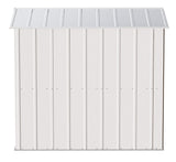 Arrow Classic Galvanized Steel Storage Shed, Flute Grey, 6-ft x 7-ft image 6
