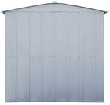 Arrow Classic Galvanized Steel Storage Shed, Flute Grey, 6-ft x 7-ft image 8
