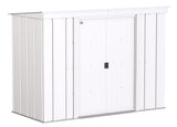 Arrow Classic Galvanized Steel Storage Shed, Flute Grey, 8-ft x 4-ft