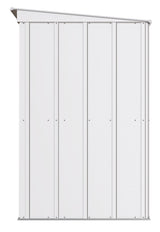 Arrow Classic Galvanized Steel Storage Shed, Flute Grey, 8-ft x 4-ft image 5