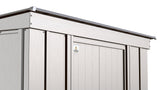 Arrow Classic Galvanized Steel Storage Shed, Flute Grey, 8-ft x 4-ft image 8