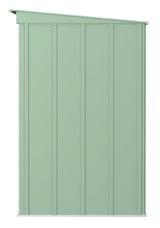 Arrow Classic Galvanized Steel Storage Shed, Sage Green, 8-ft x 4-ft image 4