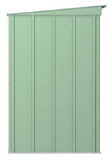 Arrow Classic Galvanized Steel Storage Shed, Sage Green, 8-ft x 4-ft image 5