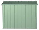 Arrow Classic Galvanized Steel Storage Shed, Sage Green, 8-ft x 8-ft image 5