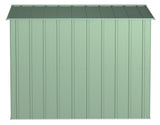 Arrow Classic Galvanized Steel Storage Shed, Sage Green, 8-ft x 8-ft image 6