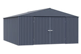 Arrow Elite 14x16-ft Anthracite Steel Storage Shed image 4