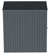 Arrow Elite Steel Storage Shed with Pent Roof, Anthracite, 6-ft x 6-ft image 4