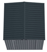 Arrow Elite Steel Storage Shed with Pent Roof, Anthracite, 6-ft x 6-ft image 5