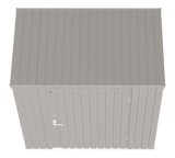 Arrow Elite Steel Storage Shed with Pent Roof, Cool Grey, 6-ft x 4-ft image 5