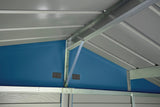 Arrow Select Galvanized Steel Storage Shed, Blue Grey, 10-ft x 12-ft image 8