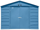 Arrow Select Galvanized Steel Storage Shed, Blue Grey, 10-ft x 8-ft image 3