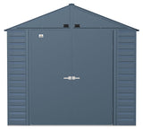 Arrow Select Galvanized Steel Storage Shed, Blue Grey, 8-ft x 8-ft image 3