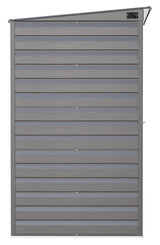 Arrow Select Galvanized Steel Storage Shed, Charcoal, 10-ft x 4-ft image 6