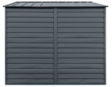 Arrow Select Galvanized Steel Storage Shed, Charcoal, 10-ft x 8-ft image 5