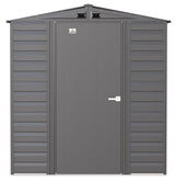 Arrow Select Galvanized Steel Storage Shed, Charcoal, 6-ft x 5-ft image 3