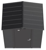 Arrow Select Galvanized Steel Storage Shed, Charcoal, 6-ft x 5-ft image 5
