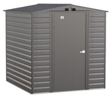 Arrow Select Galvanized Steel Storage Shed, Charcoal, 6-ft x 7-ft image 4