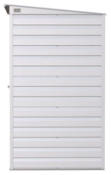 Arrow Select Galvanized Steel Storage Shed, Flute Grey, 10-ft x 4-ft image 5
