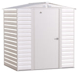 Arrow Select Galvanized Steel Storage Shed, Flute Grey, 6-ft x 5-ft