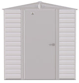 Arrow Select Galvanized Steel Storage Shed, Flute Grey, 6-ft x 5-ft image 2