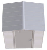 Arrow Select Galvanized Steel Storage Shed, Flute Grey, 6-ft x 5-ft image 6