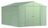 Arrow Select Galvanized Steel Storage Shed, Sage Green, 10-ft x 12-ft image 2