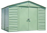 Arrow Select Galvanized Steel Storage Shed, Sage Green, 10-ft x 8-ft image 2