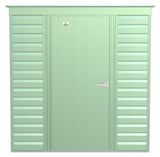 Arrow Select Galvanized Steel Storage Shed, Sage Green, 6-ft x 4-ft image 4