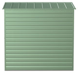 Arrow Select Galvanized Steel Storage Shed, Sage Green, 6-ft x 7-ft image 6