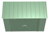 Arrow Select Galvanized Steel Storage Shed, Sage Green, 8-ft x 4-ft image 5