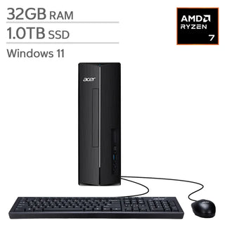 Aspire Slim Desktop, Amd Ryzen 7 7730U - 32GB Ram, 1TB Ssd for Home Office