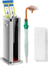 Automatic Wet Umbrella Packaging Machine, Stainless Steel Single-slot Umbrella Bag Distributor Bracket, Equipped with 1000 Long Umbrella Bags...