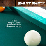 Barrington Billiard 84" Arcade Pool Table with Bonus Dartboard Set, Green for Home Organization image 3