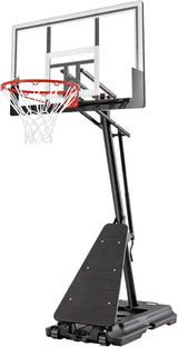 Basketball Hoop 48 Inch Backboard Portable Basketball Hoop Outdoor,5.3-10ft Stepless Regulation Crank Adjust Basketball Goal System image 2