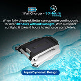 Betta Se Solar Powered Automatic Robotic Pool Surface Skimmer Cleaner with 30-Hour Continuous Cleaning Battery Power and Re-engineered Twin... image 4