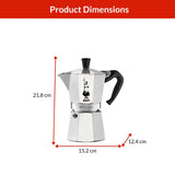 Bialetti Moka Pot with Ergonomic Anti-Scale Handle, 6-Cup image 4
