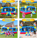 Big Inflatable Bounce House for Party Fun,15ft X 14.8ft,Double Basketball Hoop,throw Ball Game,reinforced Pvc Bounce Floor,jumping Bouncy... image 3
