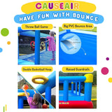 Big Inflatable Bounce House for Party Fun,15ft X 14.8ft,Double Basketball Hoop,throw Ball Game,reinforced Pvc Bounce Floor,jumping Bouncy... image 4