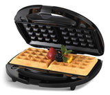 Black & Decker 4-in-1 Round Compact Waffle Maker with Interchangeable Plates & Indicator Lights image 2