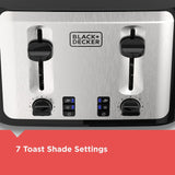 Black & Decker Extra Wide Slots Toaster with 7 Settings, 4-Slices image 7