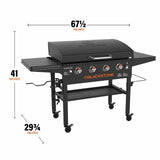 Blackstone 4-Burner LP Gas Portable Griddle with Lid, 36-in image 3