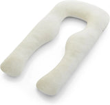 Body Pillow | Elegant U-shaped Pregnancy Pillow - Organic Bamboo Fiber Cotton - Crushed Cooling Gel Filling - Ergonomic Design - Dual-sided... image 3