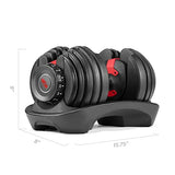 Bowflex Selecttech 552 Adjustable Dumbbells Pair, 5-52.5 Lbs, Space-saving Home Gym Equipment image 3