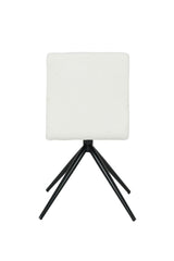 Brassex Ethan White Fabric Upholstered Armless Dining Chair, 2-pc image 7