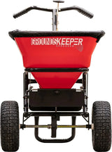 Buyers Products Grounds Keeper Commercial Walk Behind Push Spreader, 100lb Capacity, for Salt, Ice & Snow Melt, Included Grate & Cover with...